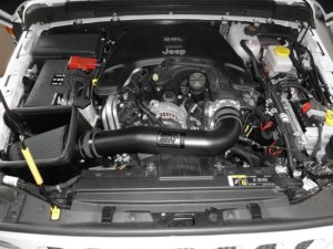 Jeep Wrangler Performance Air Intake - K&N Engineering - Blackhawk - Black - `18-`19
